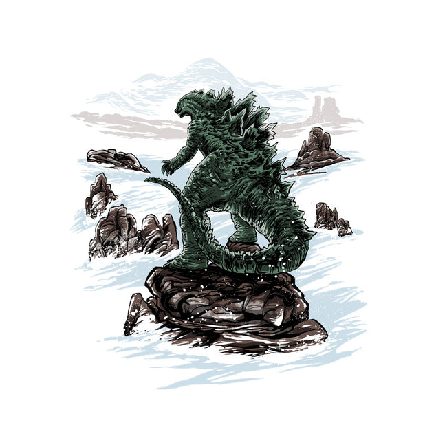 Kaiju Above The Sea Of Fog-Womens-Fitted-Tee-zascanauta