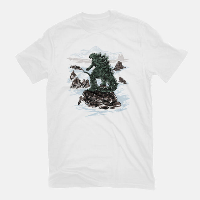 Kaiju Above The Sea Of Fog-Unisex-Basic-Tee-zascanauta
