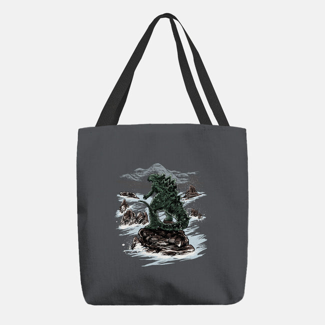 Kaiju Above The Sea Of Fog-None-Basic Tote-Bag-zascanauta