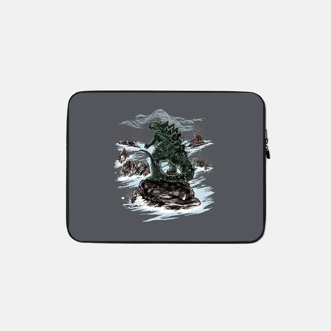 Kaiju Above The Sea Of Fog-None-Zippered-Laptop Sleeve-zascanauta