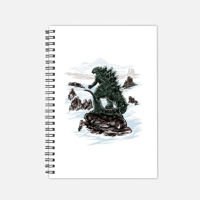 Kaiju Above The Sea Of Fog-None-Dot Grid-Notebook-zascanauta