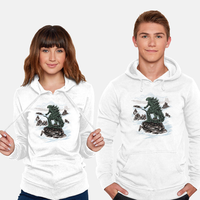 Kaiju Above The Sea Of Fog-Unisex-Pullover-Sweatshirt-zascanauta