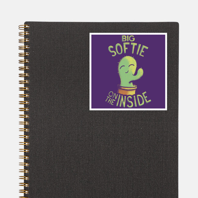 Softie On The Inside-None-Glossy-Sticker-Jared Hart