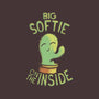 Softie On The Inside-None-Removable Cover-Throw Pillow-Jared Hart