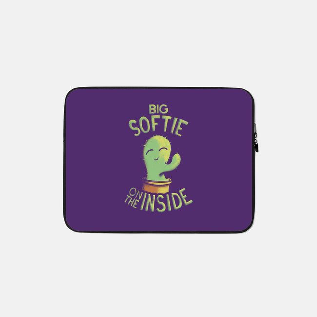 Softie On The Inside-None-Zippered-Laptop Sleeve-Jared Hart