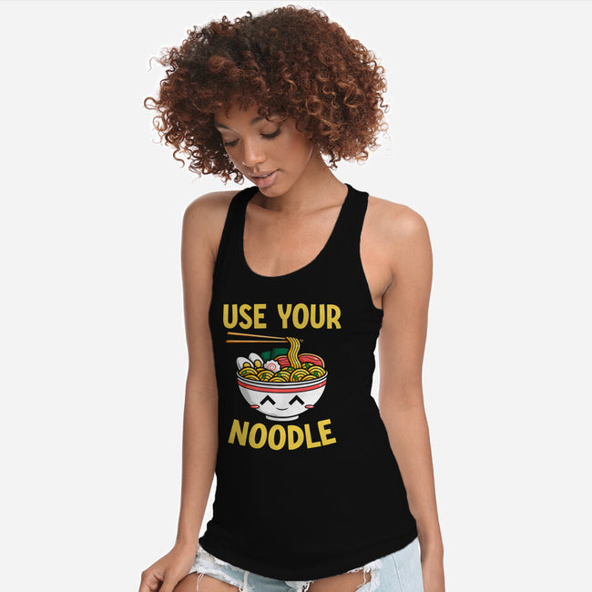 Always Use Your Noodle-Womens-Racerback-Tank-krisren28