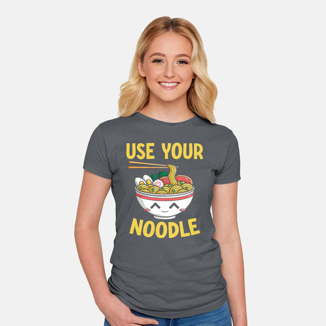 Always Use Your Noodle-Womens-Fitted-Tee-krisren28