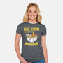 Always Use Your Noodle-Womens-Fitted-Tee-krisren28