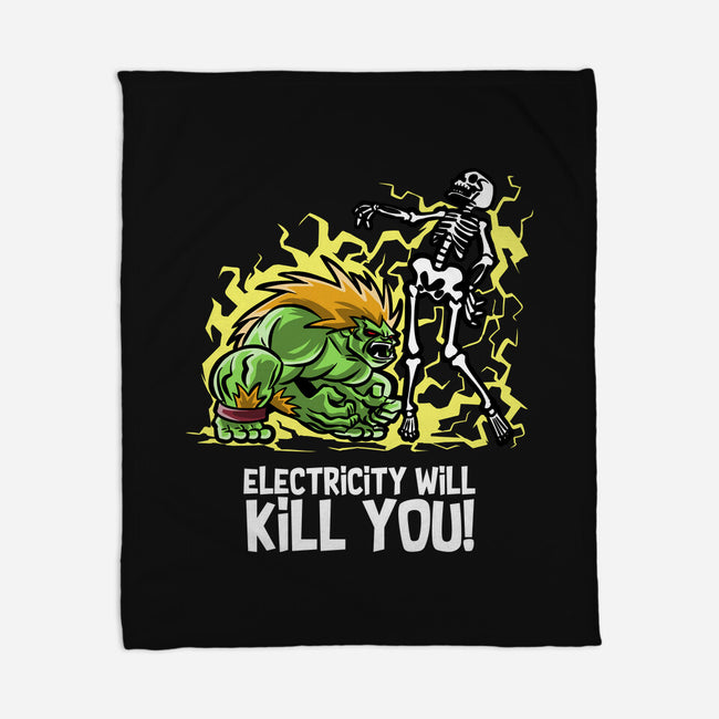 Electricity Will Kill You-None-Fleece-Blanket-zascanauta