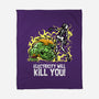 Electricity Will Kill You-None-Fleece-Blanket-zascanauta