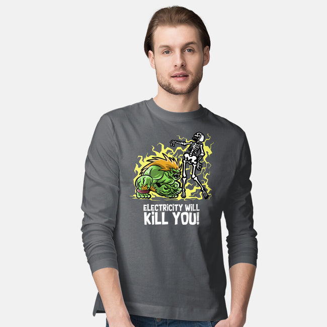 Electricity Will Kill You-Mens-Long Sleeved-Tee-zascanauta