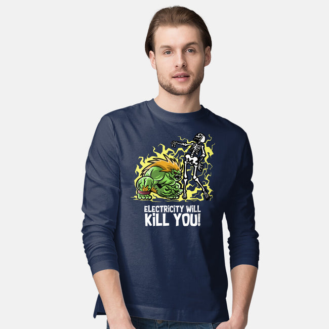 Electricity Will Kill You-Mens-Long Sleeved-Tee-zascanauta