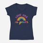 Love Has No Gender-Womens-V-Neck-Tee-tobefonseca