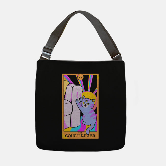 Cat The Couch Killer-None-Adjustable Tote-Bag-tobefonseca