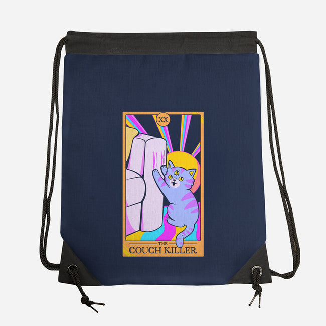 Cat The Couch Killer-None-Drawstring-Bag-tobefonseca