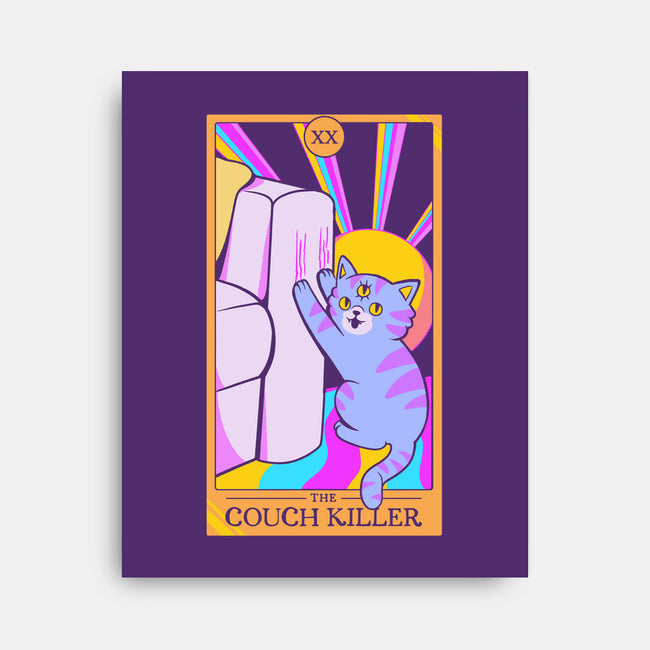 Cat The Couch Killer-None-Stretched-Canvas-tobefonseca