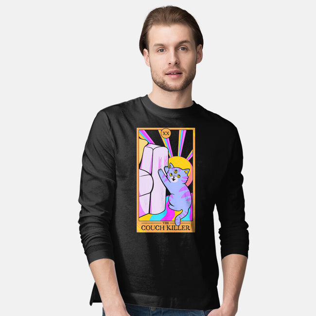 Cat The Couch Killer-Mens-Long Sleeved-Tee-tobefonseca