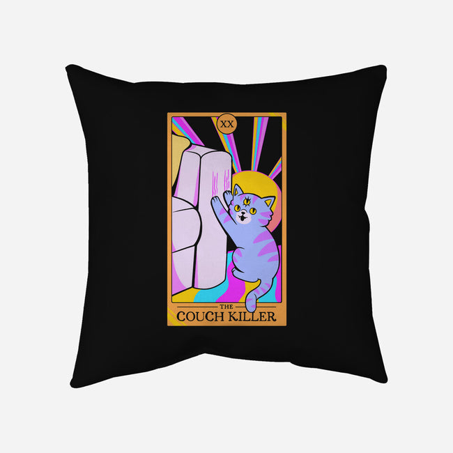 Cat The Couch Killer-None-Removable Cover w Insert-Throw Pillow-tobefonseca
