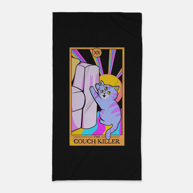 Cat The Couch Killer-None-Beach-Towel-tobefonseca