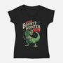 Meteor Bounty Hunter-Womens-V-Neck-Tee-tobefonseca