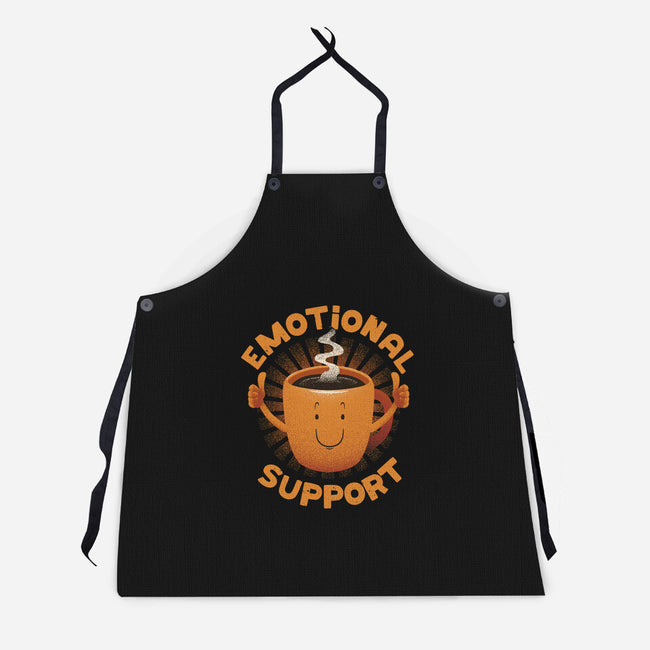 Emotional Support Coffee-Unisex-Kitchen-Apron-tobefonseca