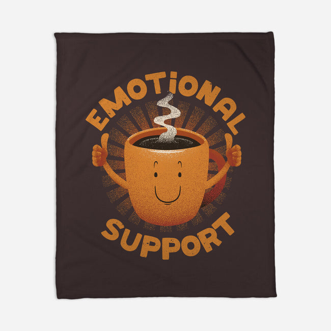 Emotional Support Coffee-None-Fleece-Blanket-tobefonseca