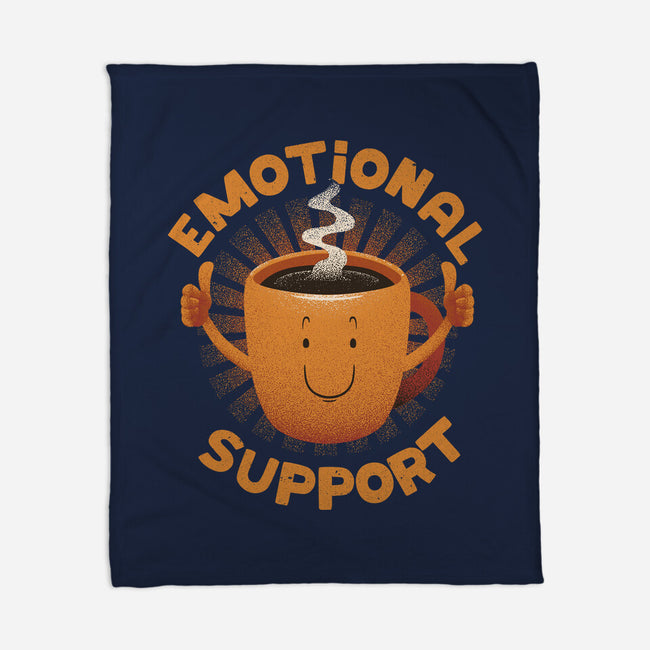 Emotional Support Coffee-None-Fleece-Blanket-tobefonseca