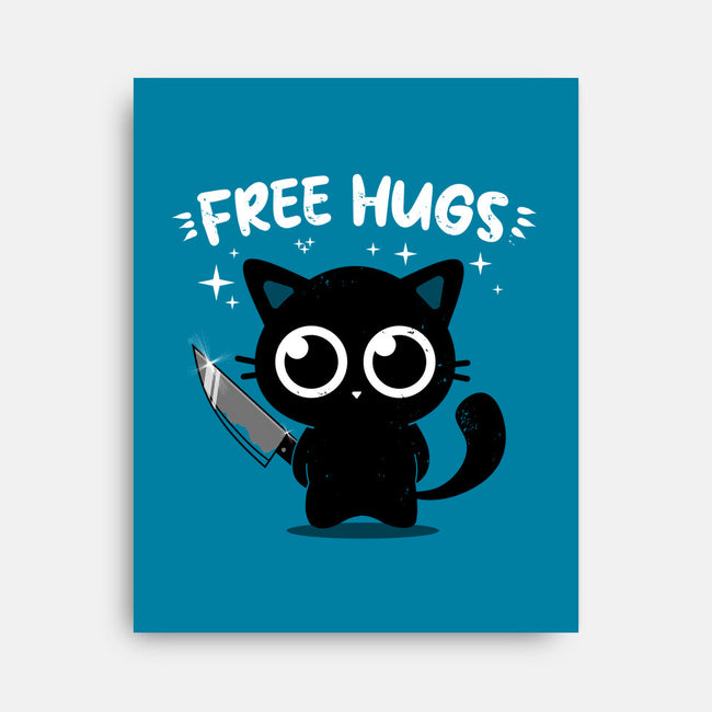 Free Kitty Hugs-None-Stretched-Canvas-erion_designs