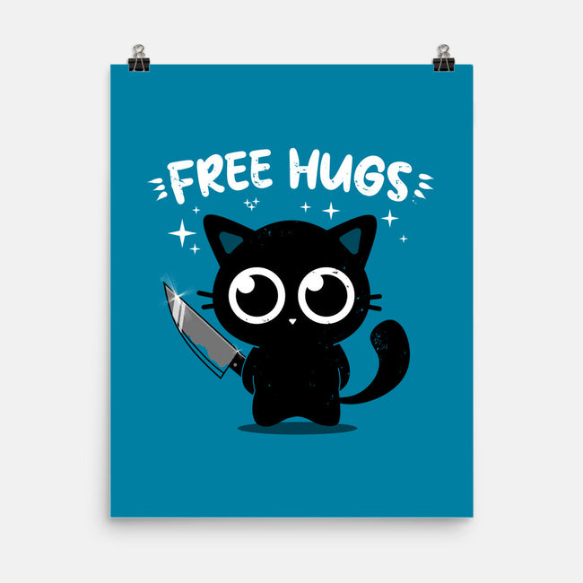 Free Kitty Hugs-None-Matte-Poster-erion_designs
