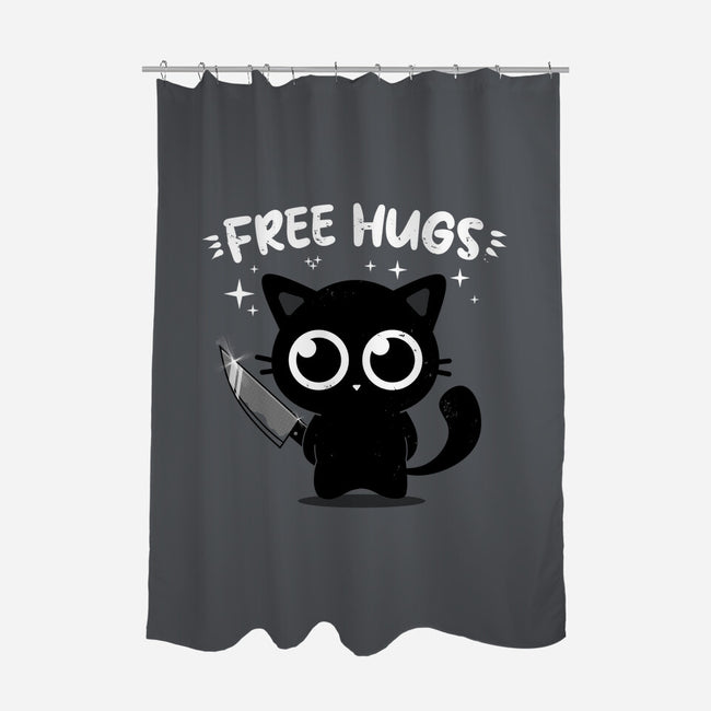 Free Kitty Hugs-None-Polyester-Shower Curtain-erion_designs