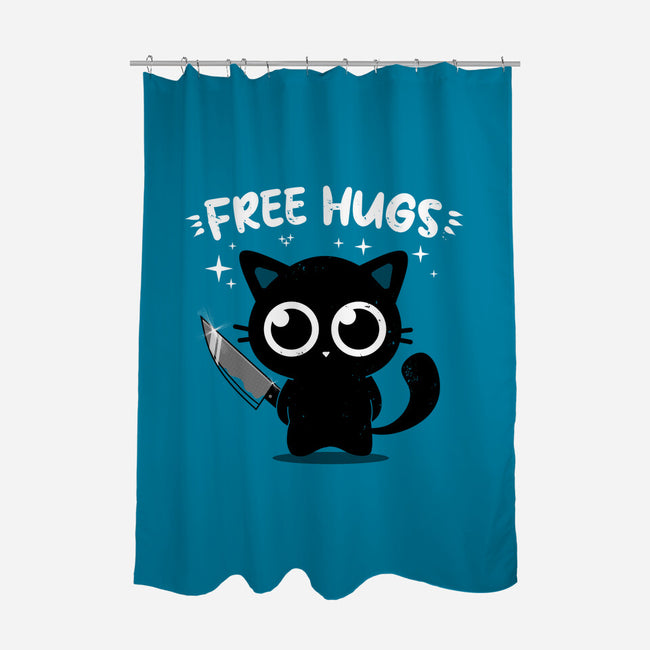 Free Kitty Hugs-None-Polyester-Shower Curtain-erion_designs