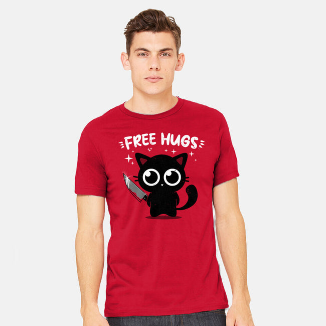 Free Kitty Hugs-Mens-Heavyweight-Tee-erion_designs