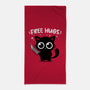 Free Kitty Hugs-None-Beach-Towel-erion_designs