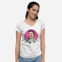 Daddie-Womens-V-Neck-Tee-Geekydog
