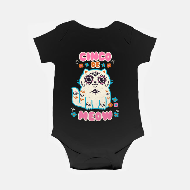 Cinco De Meow-Baby-Basic-Onesie-Weird & Punderful