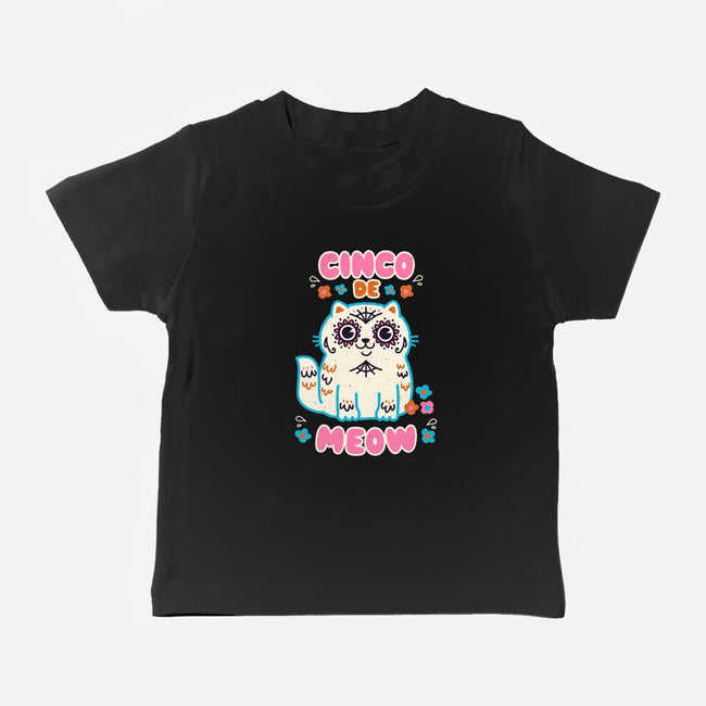 Cinco De Meow-Baby-Basic-Tee-Weird & Punderful