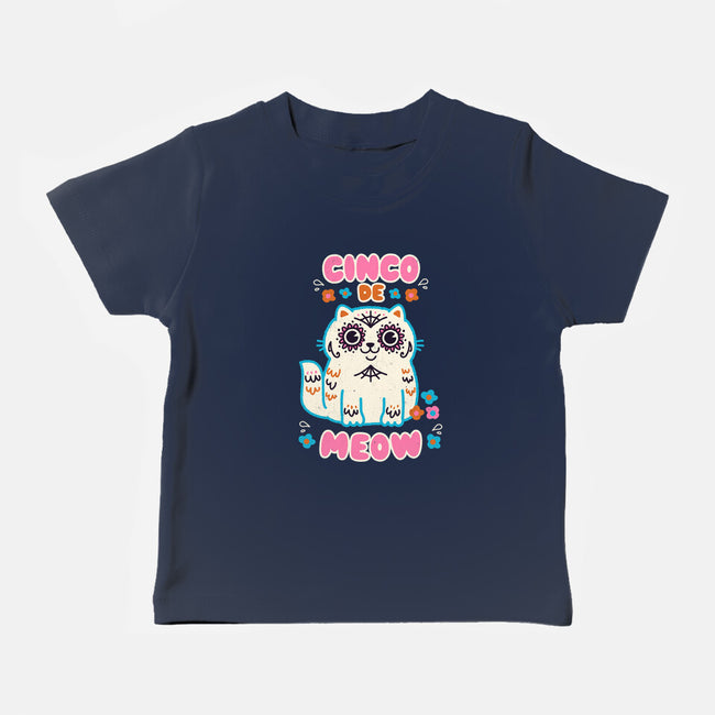 Cinco De Meow-Baby-Basic-Tee-Weird & Punderful