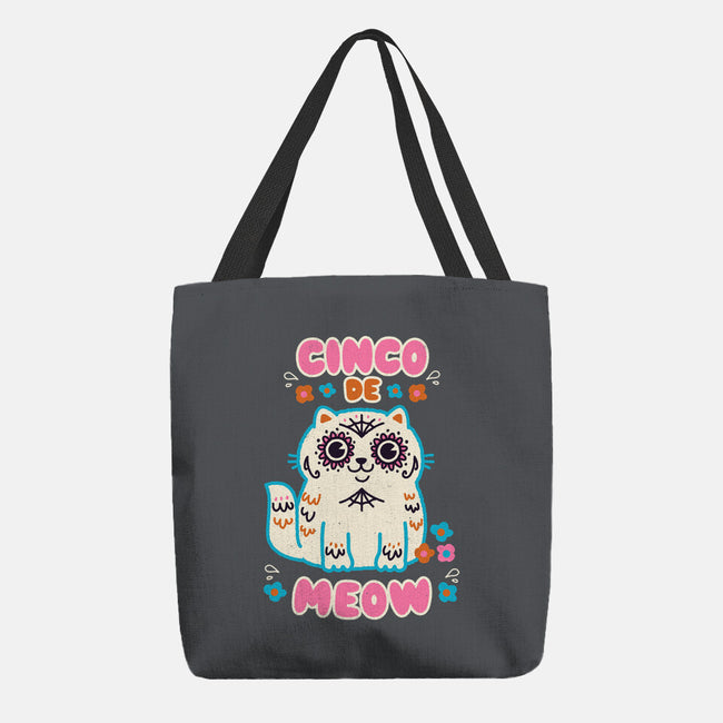 Cinco De Meow-None-Basic Tote-Bag-Weird & Punderful