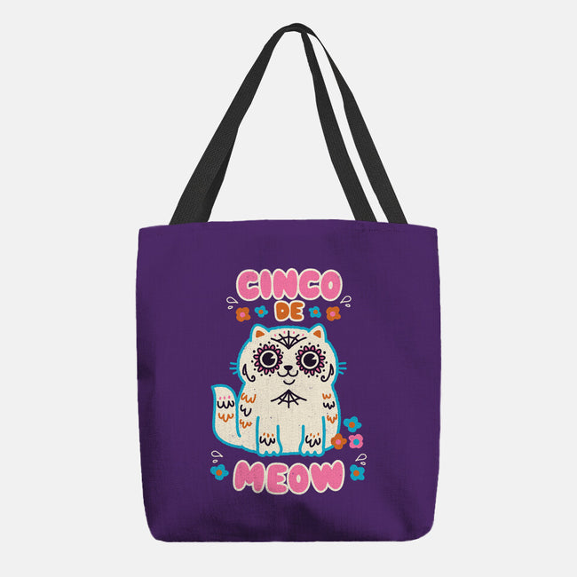 Cinco De Meow-None-Basic Tote-Bag-Weird & Punderful