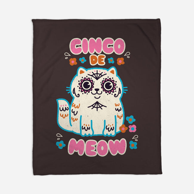 Cinco De Meow-None-Fleece-Blanket-Weird & Punderful