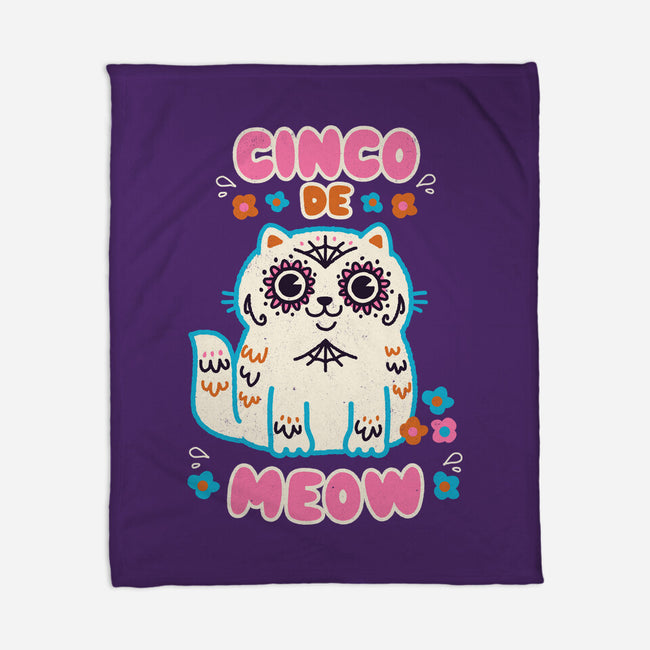 Cinco De Meow-None-Fleece-Blanket-Weird & Punderful