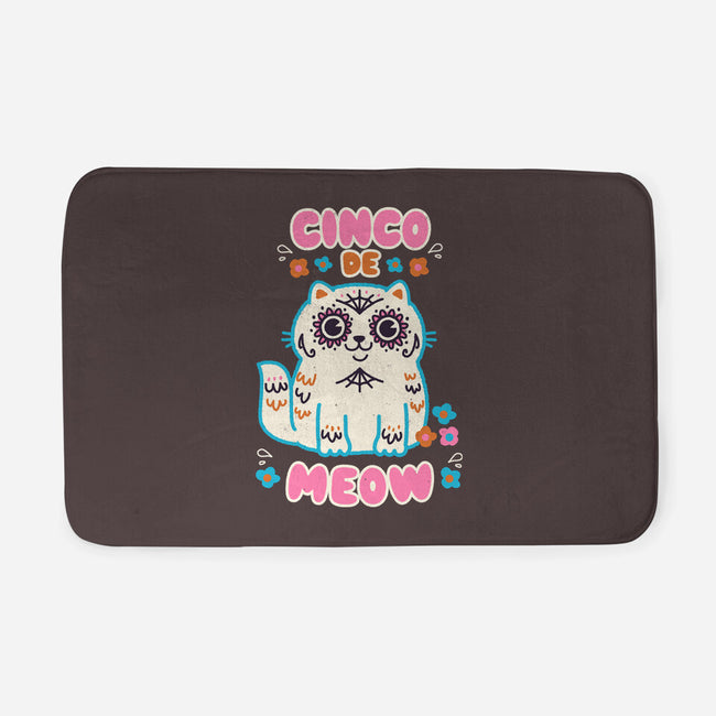 Cinco De Meow-None-Memory Foam-Bath Mat-Weird & Punderful