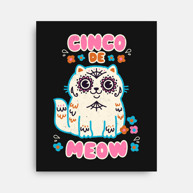 Cinco De Meow-None-Stretched-Canvas-Weird & Punderful