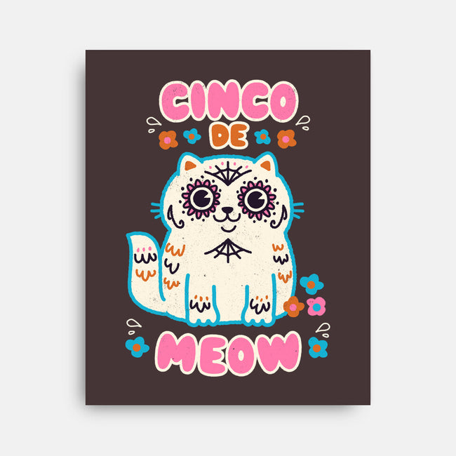 Cinco De Meow-None-Stretched-Canvas-Weird & Punderful