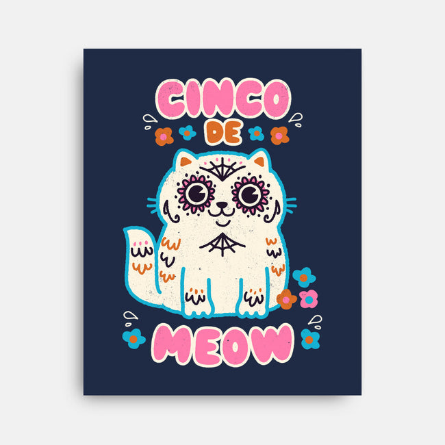 Cinco De Meow-None-Stretched-Canvas-Weird & Punderful