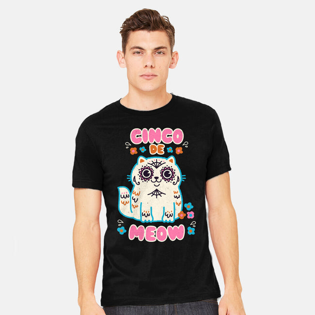 Cinco De Meow-Mens-Heavyweight-Tee-Weird & Punderful