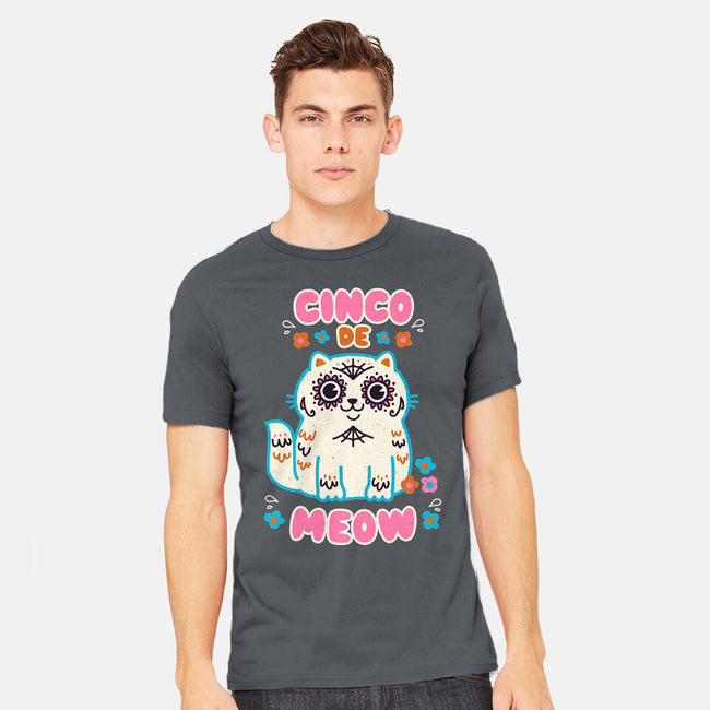 Cinco De Meow-Mens-Heavyweight-Tee-Weird & Punderful