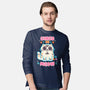 Cinco De Meow-Mens-Long Sleeved-Tee-Weird & Punderful