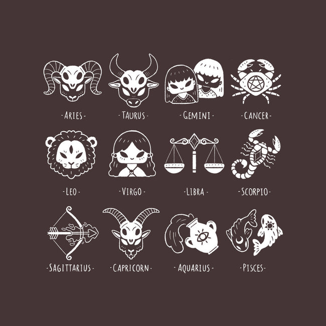 Black Zodiac-None-Adjustable Tote-Bag-xMorfina