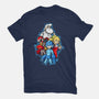 My Robot Family-Mens-Heavyweight-Tee-nickzzarto